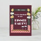 招待状からディナーパーティーと引用文 招待状 (スタンド正面)