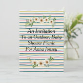 招待状からピクニックベビーシャワー (スタンド正面)