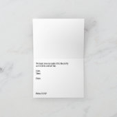 招待状からピザバースデーパーティー子供へ サンキューカード (内部)