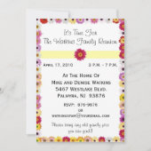 招待状からファミリ懇親会 招待状 (正面)