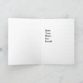 招待状からブライダルシャワーカード(傘あり) 招待状 (内部)