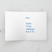 招待状から命名式、コウノトリ、ベビー。 招待状 (内部)