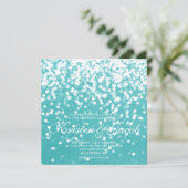 招待状きらめく-結婚ターコイズ 招待状 (スタンド正面)