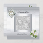 招待状すべての行事シルバーフローラ追加フォト 招待状 (正面/裏面)