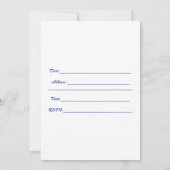 招待状すべての行事、人魚 招待状 (裏面)