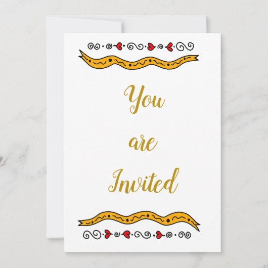 招待状すべての行事 招待状 (正面)