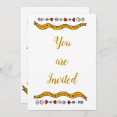 招待状すべての行事 招待状 (正面/裏面)