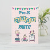 招待状で卒業前のパーティー 招待状 (スタンド正面)