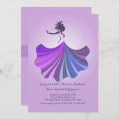 招待状で踊しゃれているる 招待状 (正面/裏面)