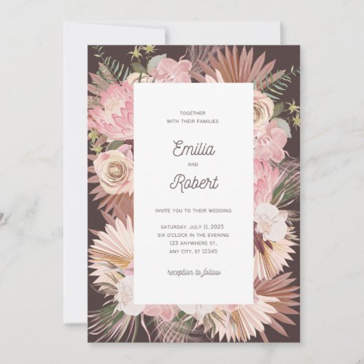 招待状とお知らせ 招待状 (正面)