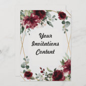 招待状とお知らせ 招待状 (正面/裏面)