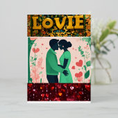 招待状とお知らせ 箔招待状 (立ち正面)