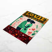 招待状とお知らせ 箔招待状 (回転した状態)