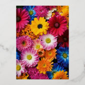 招待状とお知らせ 箔招待状 (裏面)