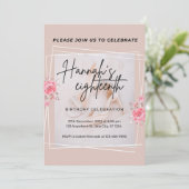 招待状とアナウンスの誕生日カード 招待状 (スタンド正面)