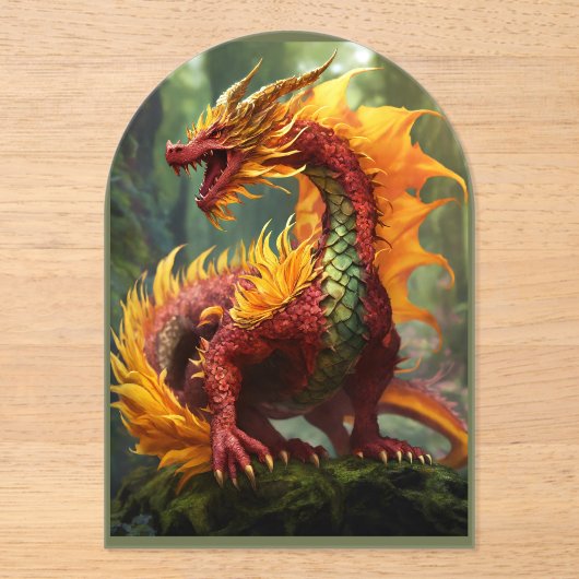 招待状とアナウンスの誕生日招待状 アクリル招待状 (正面)