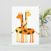 招待状とグリーティングカード素敵なキリン 招待状 (スタンド正面)