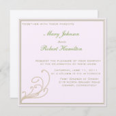 招待状とスクエレガントロール詳細 招待状 (正面/裏面)