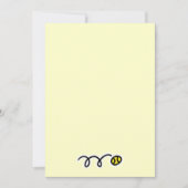 招待状とテニスボール付き文房具デザイン 招待状 (正面)