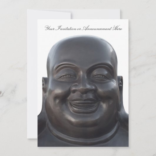 招待状と仏像彫刻 招待状 (正面)