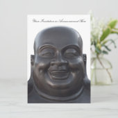 招待状と仏像彫刻 招待状 (スタンド正面)