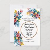 招待状と固定 招待状 (正面)