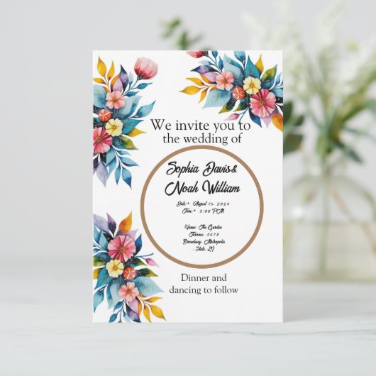 招待状と固定 招待状 (スタンド正面)