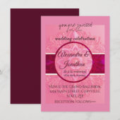 招待状と固定 招待状 (正面/裏面)