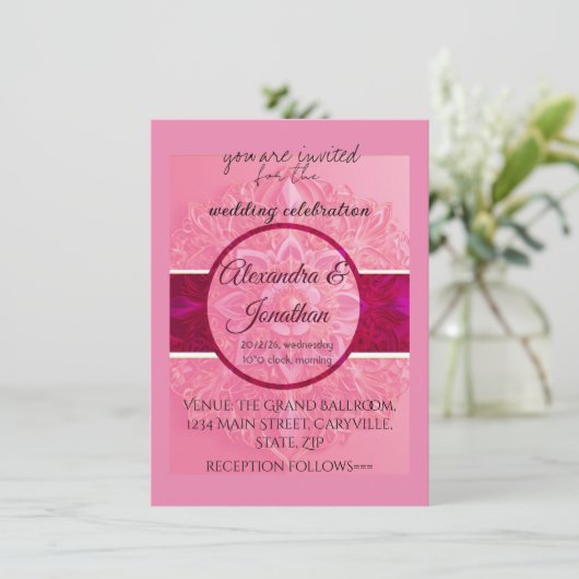 招待状と固定 招待状 (スタンド正面)