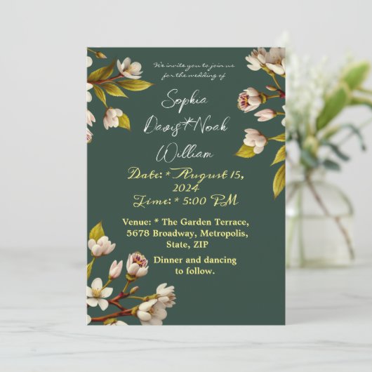 招待状と固定 招待状 (スタンド正面)