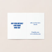 招待状と文房具グリーティングクリスマス 箔カード (内部)