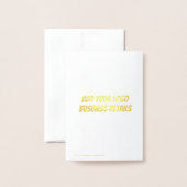 招待状と文房具グリーティングクリスマス 箔カード (裏面封筒付き)