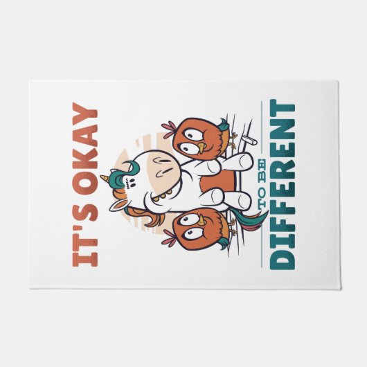 招待状になってもいい違う ドアマット (正面)