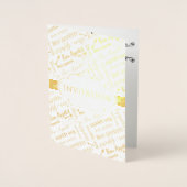 招待状にディナーパーティーボンアペティトフランスの 箔カード (正面)