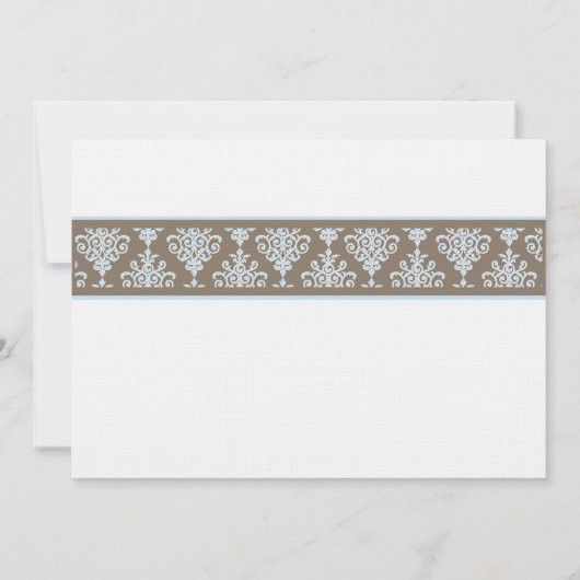 招待状に洗礼を施している対の男の子 招待状 (裏面)