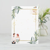 招待状のお知らせカード 招待状 (スタンド正面)