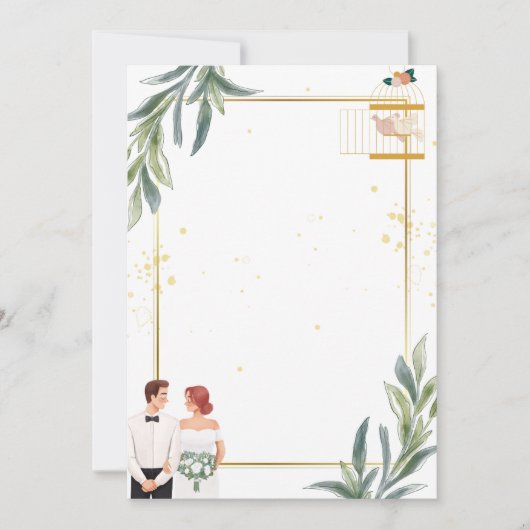 招待状のお知らせ カード (正面)