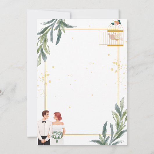 招待状のお知らせ カード (裏面)