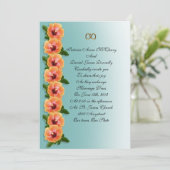 招待状のためのハイビスカステンプレート 招待状 (スタンド正面)