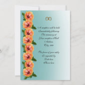 招待状のためのハイビスカステンプレート 招待状 (裏面)