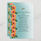 招待状のためのハイビスカステンプレート 招待状 (正面/裏面)