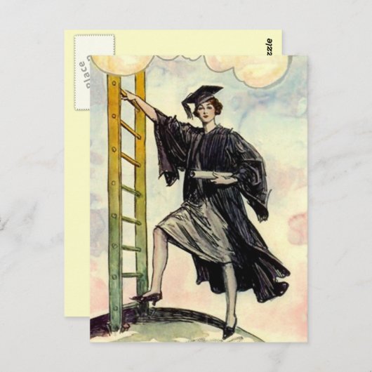 招待状のはがき成功卒業デザイン ポストカード (正面/裏面)