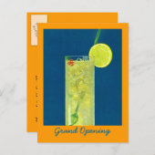 招待状のオープン~の楽しい時間の郵便はがき インビテーションポストカード (正面/裏面)