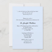 招待状のカスタマイズ可能な年、名前25番目の調整 招待状 (裏面)