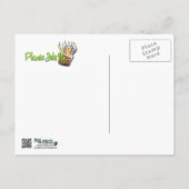 招待状のカップケーキ-ボストンテリア インビテーションポストカード (裏面)