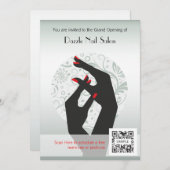 招待状のテンプレートのネイルサロン 招待状 (正面/裏面)