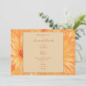 招待状のテンプレート-カスタマイズ可能なオレンジユリ 招待状 (スタンド正面)