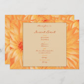 招待状のテンプレート-カスタマイズ可能なオレンジユリ 招待状 (正面/裏面)