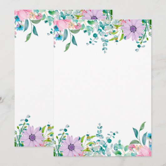 招待状のデザイン 招待状 (正面/裏面)