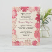 招待状のヘブライを示しているペーパー花のユダヤ人のベビー 招待状 (スタンド正面)